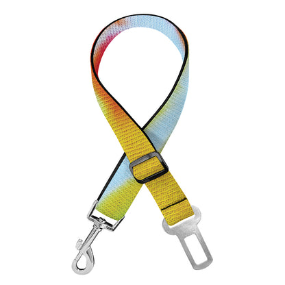 Circle Tie Dye Print Dog Seat Belt