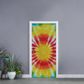 Circle Tie Dye Print Door Sticker