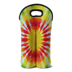 Circle Tie Dye Print Double Neoprene Wine Tote