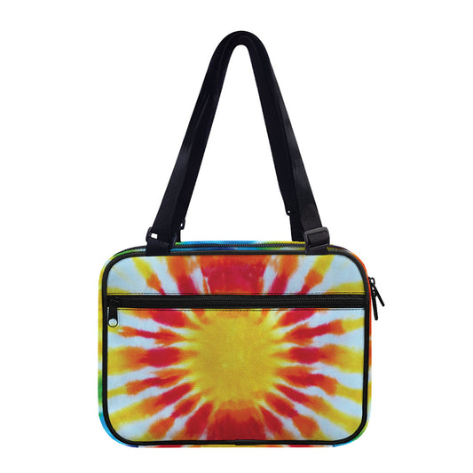 Circle Tie Dye Print Double Strap Bible Bag