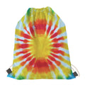 Circle Tie Dye Print Drawstring Bag