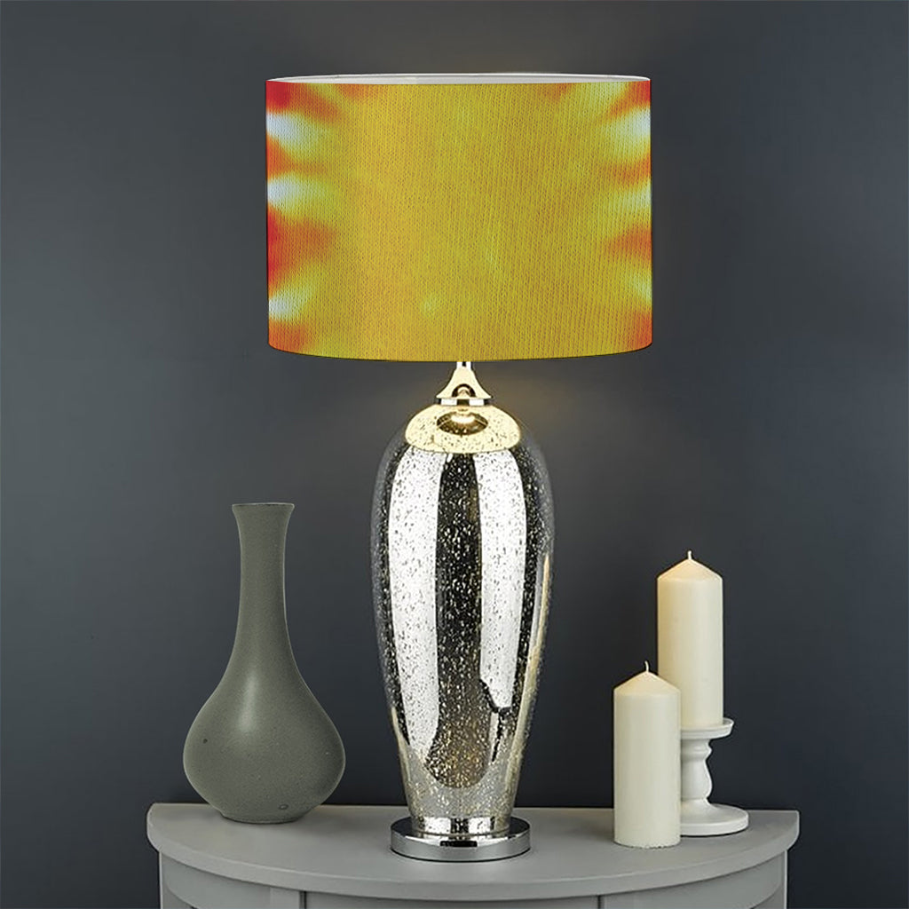 Circle Tie Dye Print Drum Lamp Shade