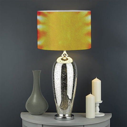 Circle Tie Dye Print Drum Lamp Shade