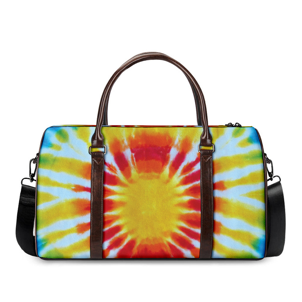 Circle Tie Dye Print Duffle Bag