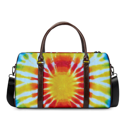Circle Tie Dye Print Duffle Bag