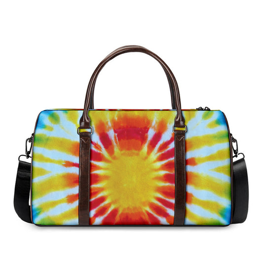 Circle Tie Dye Print Duffle Bag