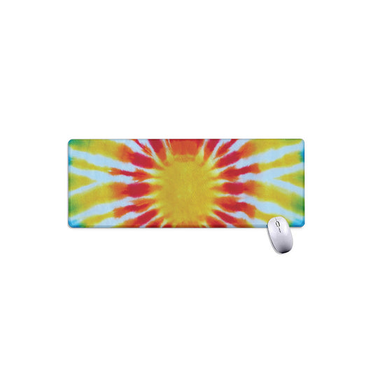 Circle Tie Dye Print Extended Mouse Pad