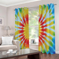 Circle Tie Dye Print Extra Wide Grommet Curtains