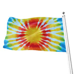 Circle Tie Dye Print Flag