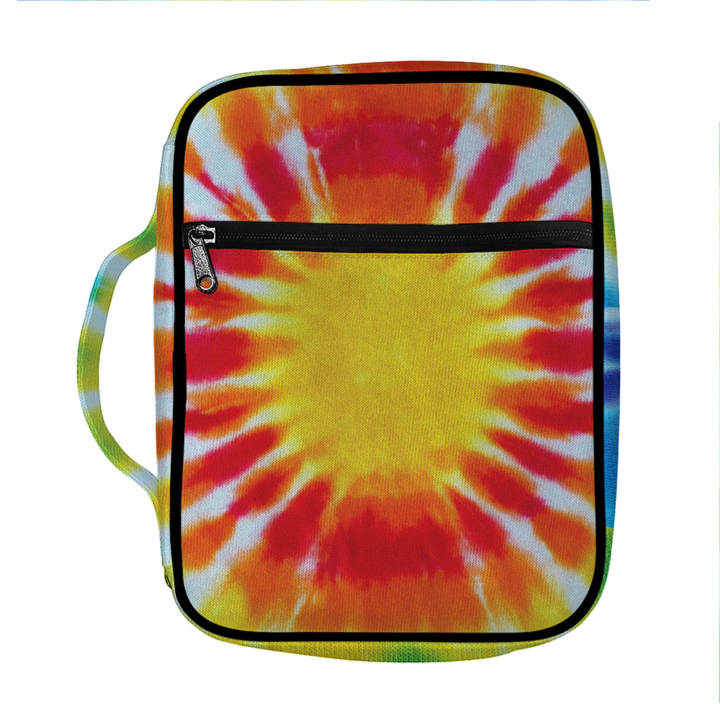 Circle Tie Dye Print Front Pocket Bible Bag
