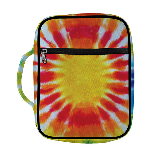 Circle Tie Dye Print Front Pocket Bible Bag
