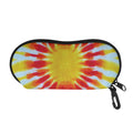 Circle Tie Dye Print Glasses Case