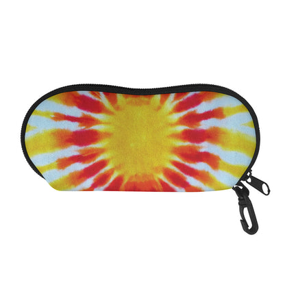 Circle Tie Dye Print Glasses Case