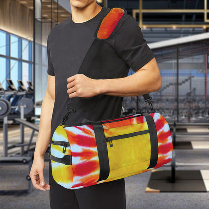 Circle Tie Dye Print Gym Bag