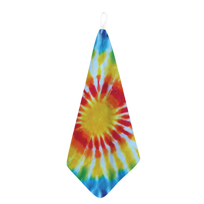Circle Tie Dye Print Hand Towel