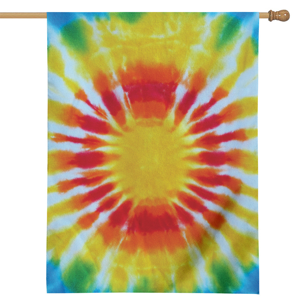 Circle Tie Dye Print House Flag