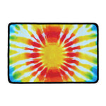 Circle Tie Dye Print Kitchen Mat