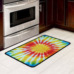Circle Tie Dye Print Kitchen Mat