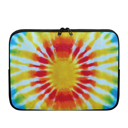 Circle Tie Dye Print Laptop Sleeve