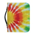 Circle Tie Dye Print Leather Bible Cover
