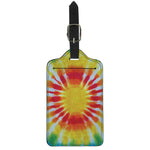 Circle Tie Dye Print Luggage Tag