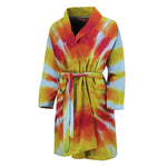 Circle Tie Dye Print Men's Bathrobe