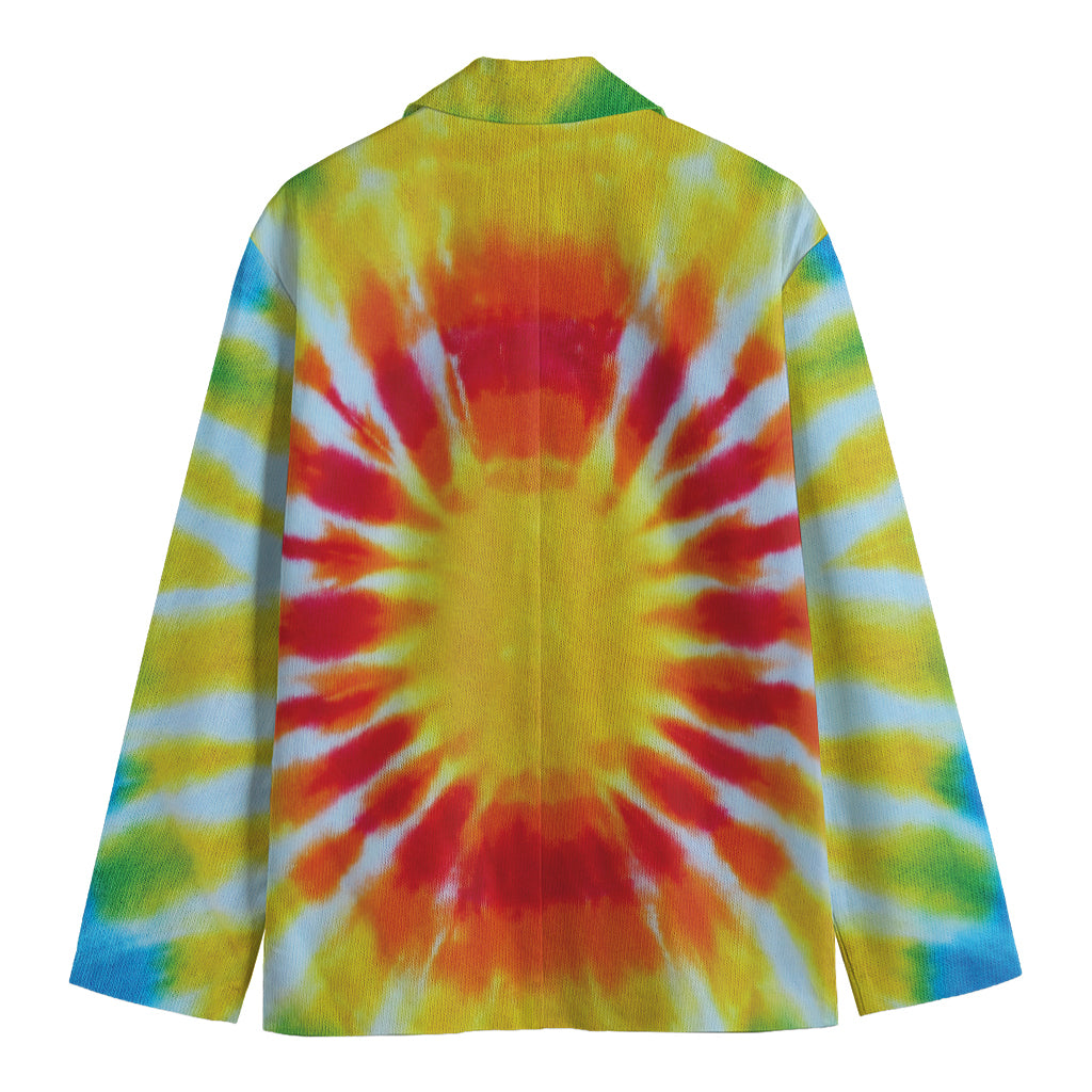 Circle Tie Dye Print Men's Blazer