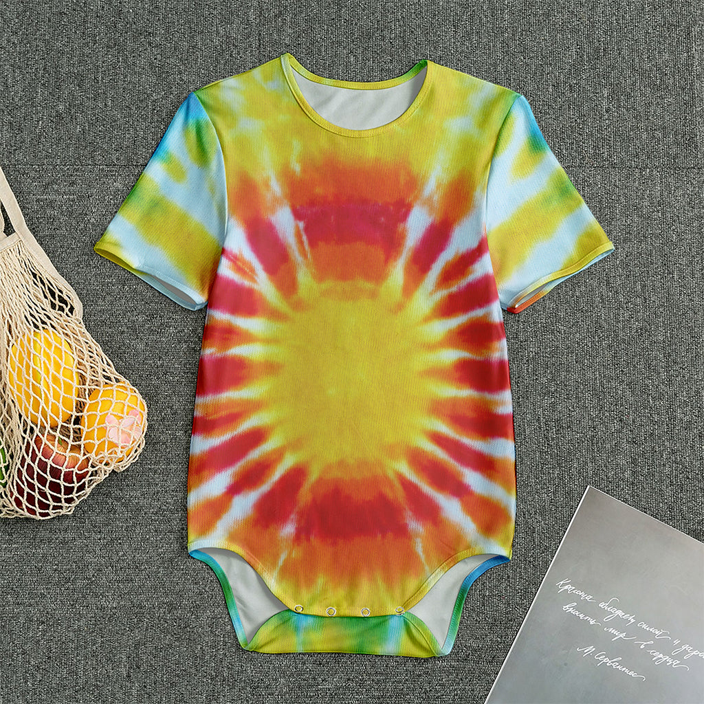 Circle Tie Dye Print Men's Bodysuit