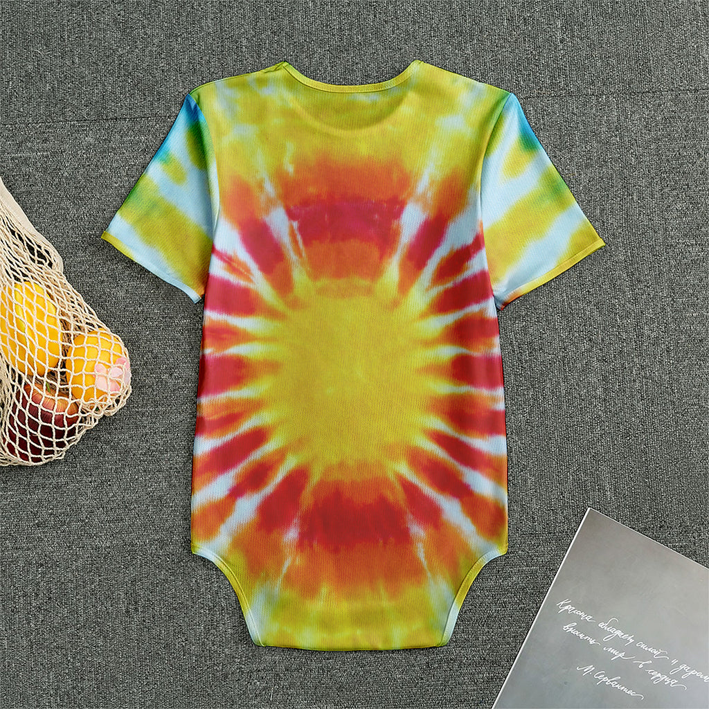 Circle Tie Dye Print Men's Bodysuit