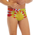 Circle Tie Dye Print Men's Briefs