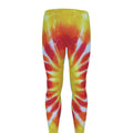 Circle Tie Dye Print Men's Leggings