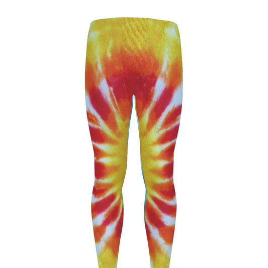 Circle Tie Dye Print Men's leggings