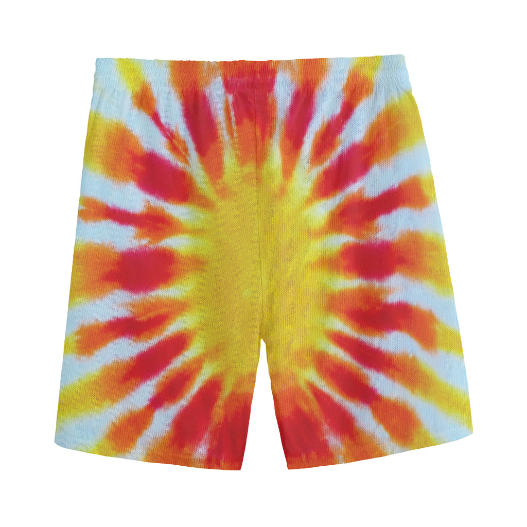 Circle Tie Dye Print Men's Sports Shorts