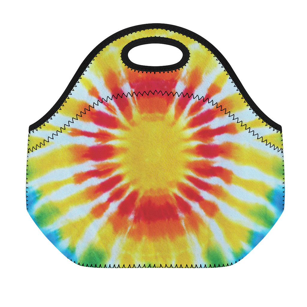 Circle Tie Dye Print Neoprene Lunch Bag