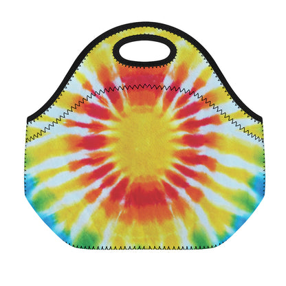Circle Tie Dye Print Neoprene Lunch Bag