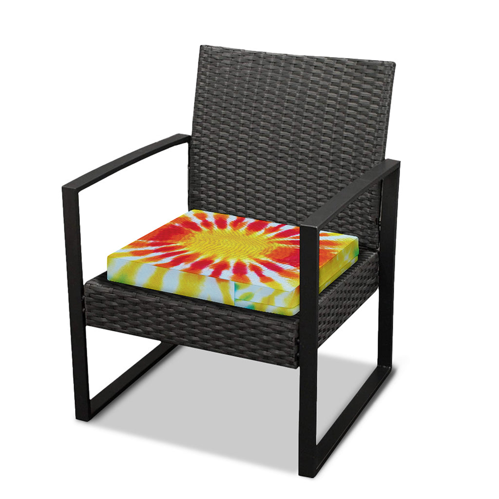 Circle Tie Dye Print Outdoor Seat Cushion Cover