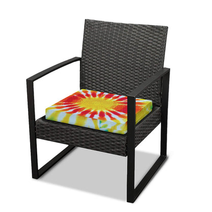Circle Tie Dye Print Outdoor Seat Cushion Cover