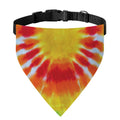 Circle Tie Dye Print Over The Collar Dog Bandana