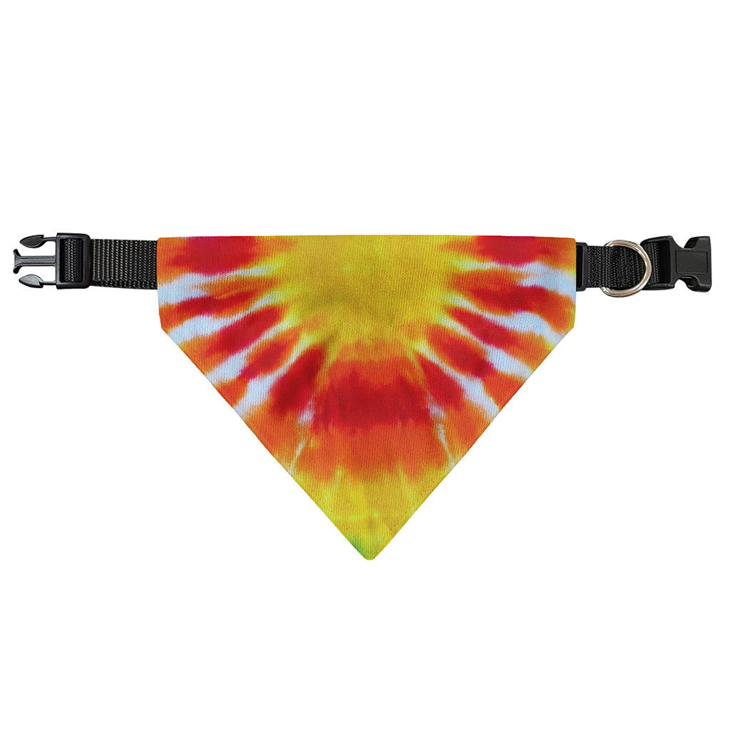 Circle Tie Dye Print Over The Collar Dog Bandana