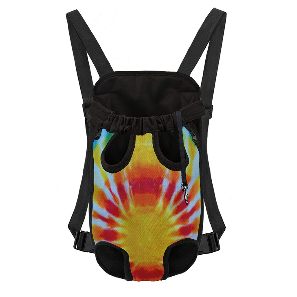 Circle Tie Dye Print Pet Carrier Backpack