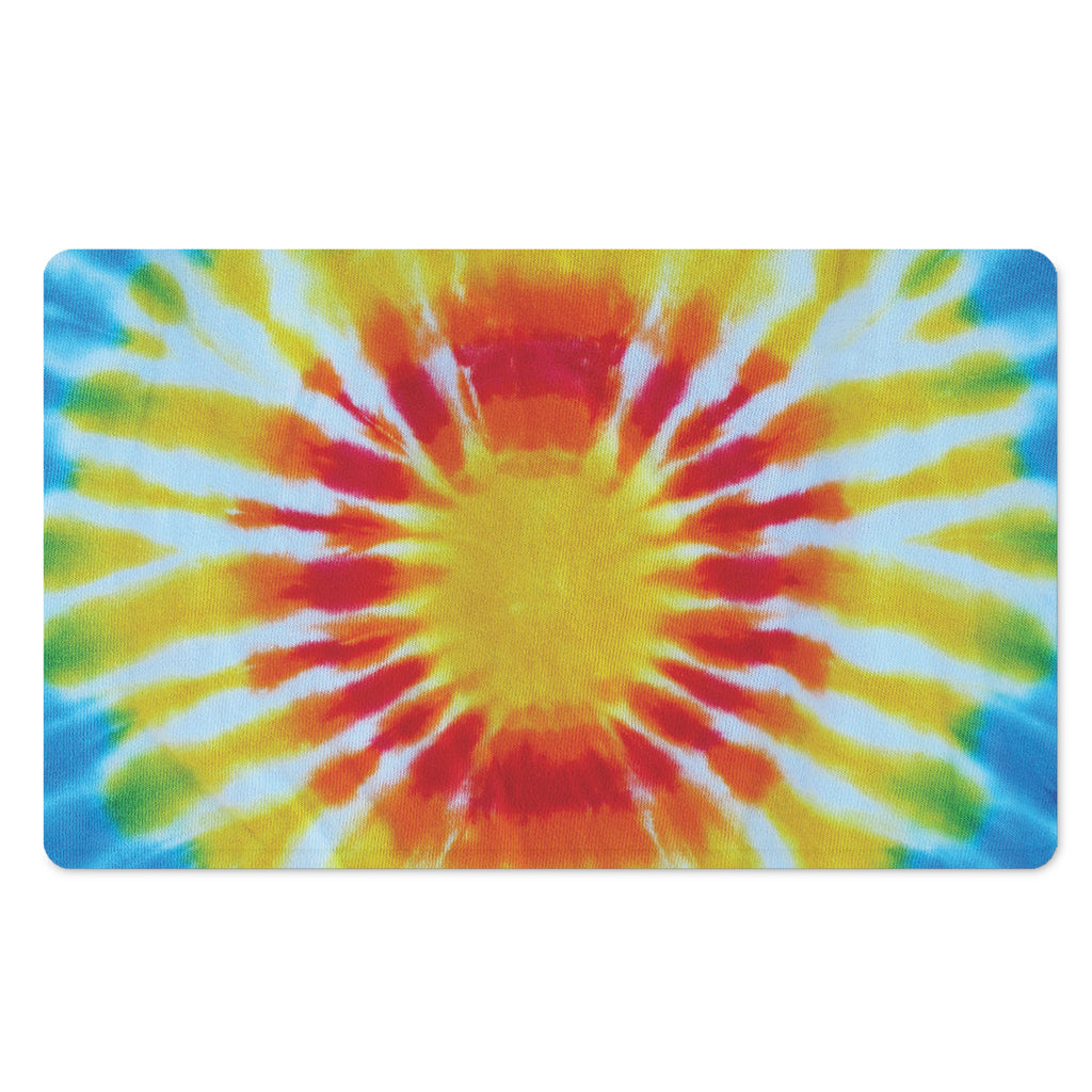 Circle Tie Dye Print Polyester Doormat