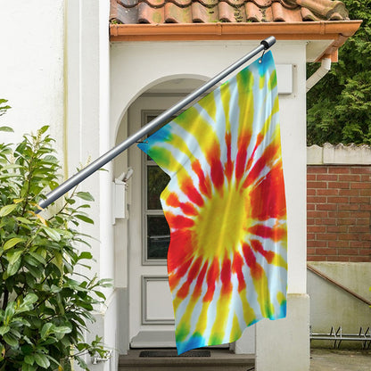 Circle Tie Dye Print Polyester Flag