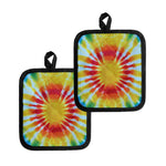 Circle Tie Dye Print Pot Holders