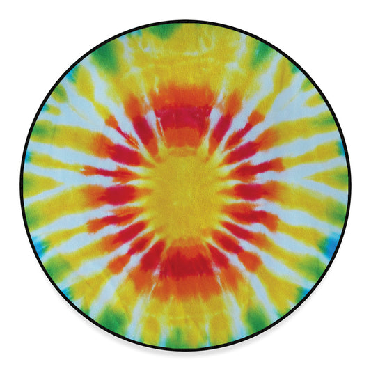 Circle Tie Dye Print Round Floor Mat