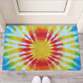 Circle Tie Dye Print Rubber Doormat