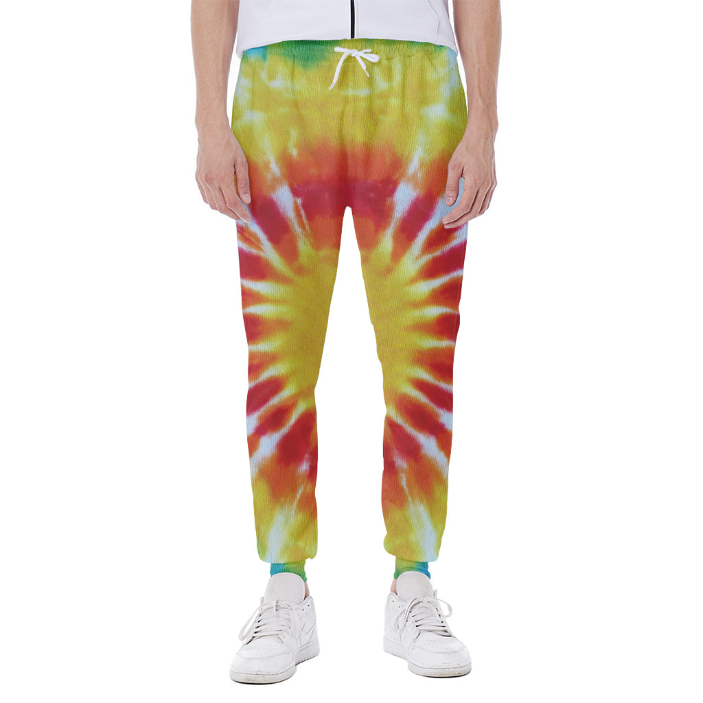 Circle Tie Dye Print Scuba Joggers