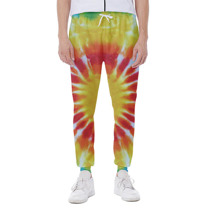 Circle Tie Dye Print Scuba Joggers
