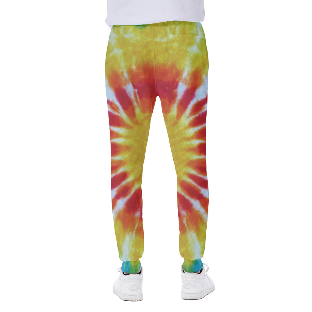 Circle Tie Dye Print Scuba Joggers