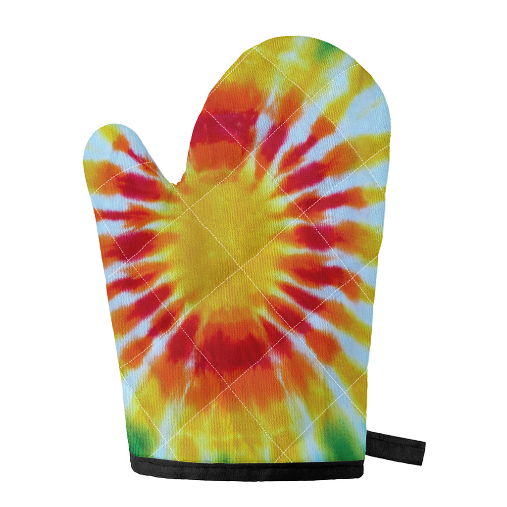 Circle Tie Dye Print Single Oven Mitt