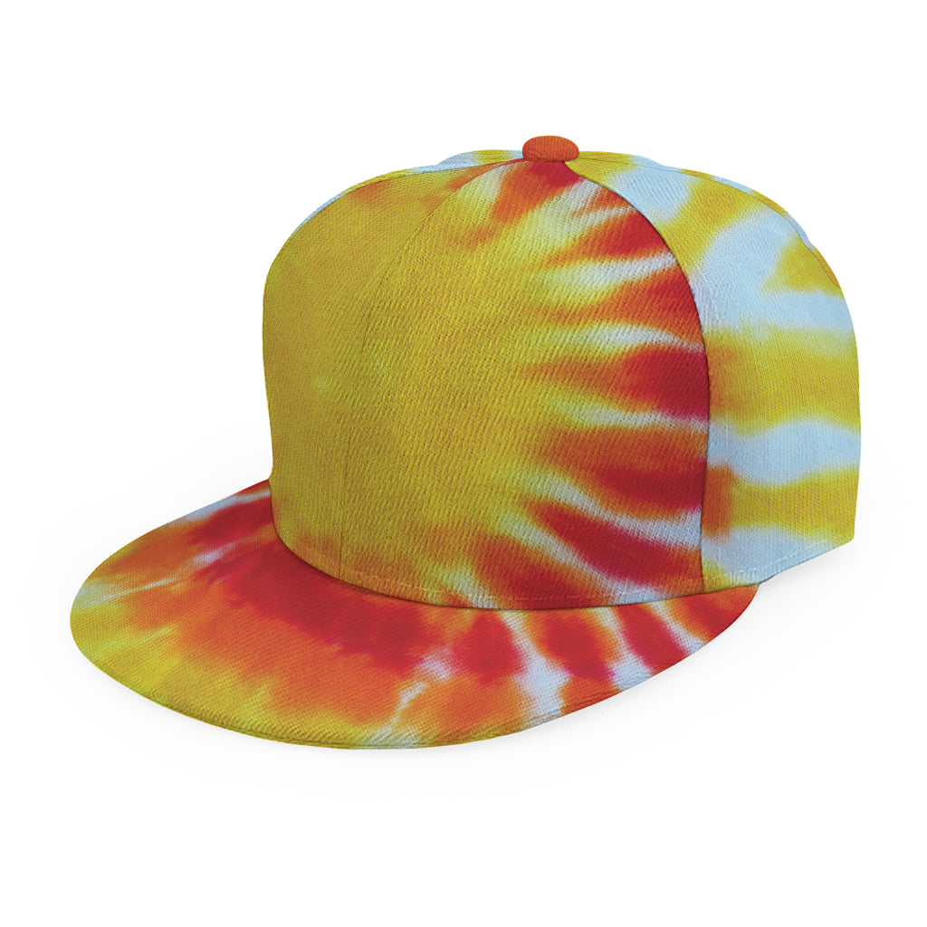 Circle Tie Dye Print Snapback Cap